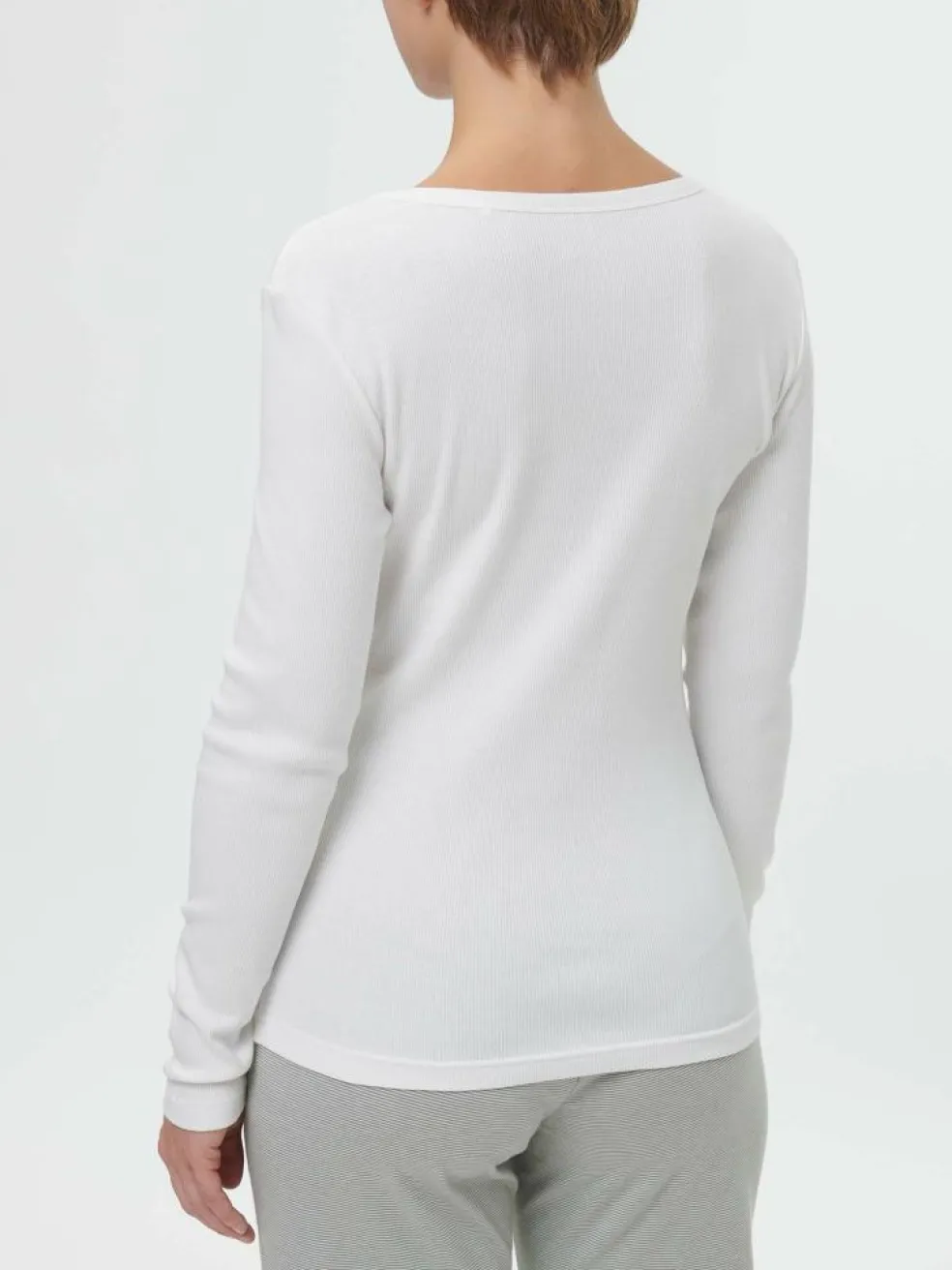 Schlafshirt aus Bio-Baumwolle, 11 weiss, S, GOTS