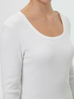 Schlafshirt aus Bio-Baumwolle, 11 weiss, S, GOTS