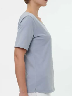 Schlafshirt aus Bio-Baumwolle, 92 meerblau, M, GOTS