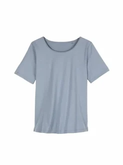 Schlafshirt aus Bio-Baumwolle, 92 meerblau, M, GOTS