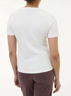 Schlafshirt Kurzarm aus Bio-Baumwolle, 11 weiß, S, GOTS