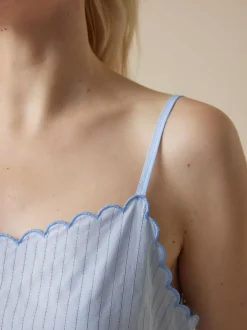 Schlaftop aus Bio-Baumwolle, 93 himmelblau, S, GOTS