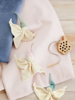 Schmusewichtel, eisblau, 100 % Baumwolle, GOTS