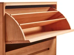 Schuhschrank Tenso, 2 Klappen, Buche