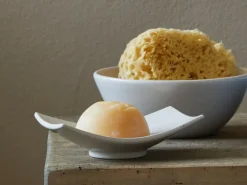 Seifenschale aus Keramik, weiß, eckig, ca. 13,5 x 9 x 3,5 cm