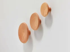 Set Garderobenknopf Punto je 1 Stk. ø 9 / ø 12 / ø 15 cm, Buche
