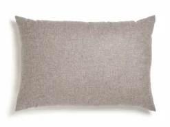 Set: Sofakissen mit Überzug, 55 x 80 cm, Überzug: Wollstoff Tano Natur (79), Füllung: 100 % Schurwolle , mit verdeckter Knopfleiste