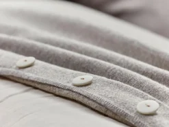 Set: Sofakissen mit Überzug, 60 x 105 cm, Überzug: Wollstoff Tano Natur (79), Füllung: 100 % Schurwolle , mit verdeckter Knopfleiste