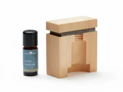 Set: Zirbenduftspender mit Filz und Holzgewinde + Zirbenwald Aromaölmischung