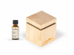 Set: Zirbenduftspender mit Filz und Holzgewinde + Zirbenwald Aromaölmischung