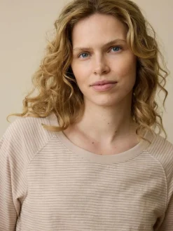 Shirt aus Bio-Baumwolle, 71 camelie/taupe ringel, 42, GOTS