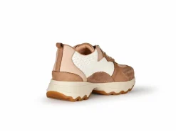 Sneaker aus Bio Leder, 21 nougat, 38