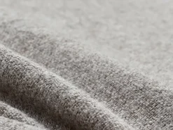 Sofakissen-Überzug, 35 x 80 cm, Wollstoff Tano Natur (79), mit verdeckter Knopfleiste