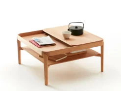 Sofatisch Alwy, 80 x 80 cm, Buche