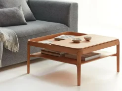 Sofatisch Alwy, 80 x 80 cm, Buche