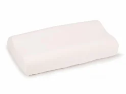 Spannbezug für Nackenstützkissen, ALIZA, weiß, 32 x 68 cm, 97 % Baumwolle/3 % Elasthan, Jersey, GOTS, VEGAN