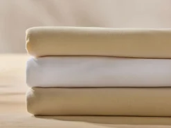 Spannleintuch HANNAH Pur, sesam, 90/100 x 190/200 x 15/21 cm, 100 % Baumwolle, Jersey, GOTS