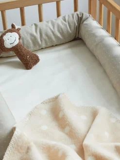 Spannleintuch Jersey, natur, 70 x 160 x 8 cm, 96 % Baumwolle/4 % Elasthan, GOTS