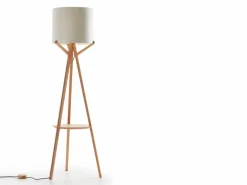 Stehleuchte Arnia inkl. Leuchtmittel, Buche