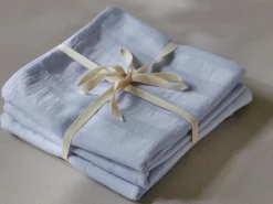 Stoffwindel-Set, himmelblau, 75 x 75 cm, 100 % Baumwolle, GOTS, NATURTEXTIL BEST