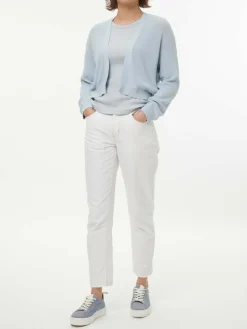 Strickjacke aus Bio-Baumwolle, 93 himmelblau, S, GOTS