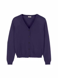 Strickjacke aus Bio-Baumwolle, 39 royalblau, S, GOTS