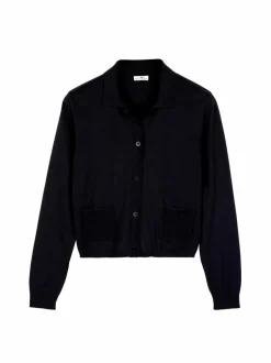 Strickjacke aus Bio-Baumwolle, 38 navy, S, GOTS