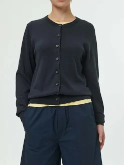 Strickjacke aus Bio-Baumwolle, 38 navy, S, GOTS