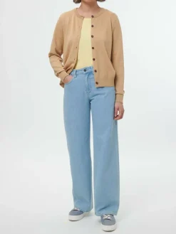 Strickjacke aus Bio-Baumwolle, 48 caramel, S, GOTS