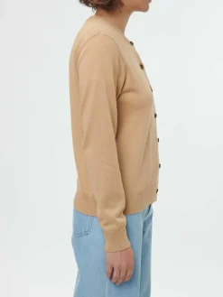 Strickjacke aus Bio-Baumwolle, 48 caramel, S, GOTS