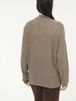 Strickjacke aus Yakwolle, 64 hasel melange, S