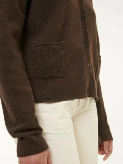 Strickjacke aus Yakwolle, 67 espresso, S