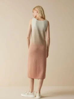 Strickkleid aus Bio-Baumwolle und Leinen, 77 strick degradé, S, GOTS