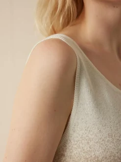 Strickkleid aus Bio-Baumwolle und Leinen, 77 strick degradé, S, GOTS