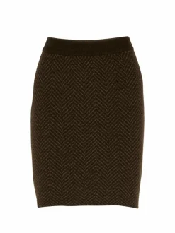 Strickrock aus Yakwolle, 80 yak fischgrat, S