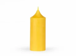 Stumpenkerze aus Bienenwachs, H 13 cm, ø 5 cm
