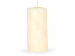 Stumpenkerze aus Bienenwachs, elfenbein, Höhe 15 cm, ø 7 cm, 1 Stk.