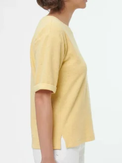 Sweat T-Shirt aus Bio Baumwolle/Hanf, 53 zitronensorbet, 38