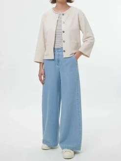 Sweatjacke aus Bio Baumwolle/Hanf, 13 natur, 46, GOTS