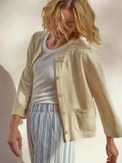 Sweatjacke aus Bio Baumwolle/Hanf, 13 natur, 46, GOTS