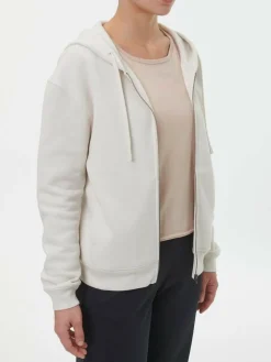 Sweatjacke aus Bio-Baumwolle, 16 perlmutt, 38, GOTS