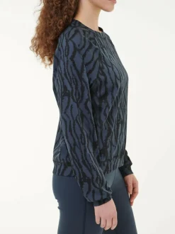 Sweatpullover aus Bio Baumwolle, 82 print mitternachtblau, S, GOTS