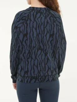 Sweatpullover aus Bio Baumwolle, 82 print mitternachtblau, S, GOTS