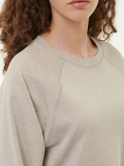 Sweatpullover aus Bio Baumwolle, 15 stein melange, S, GOTS