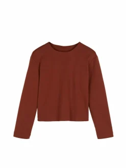 Sweatshirt aus Bio Baumwolle, 76 mahagoni, 38, GOTS