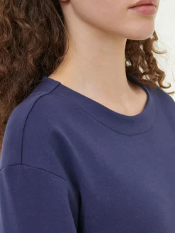 Sweatshirt aus Bio Baumwolle, 39 royalblau, 38, GOTS