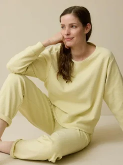 Sweatshirt aus Bio-Baumwolle, 54 pastellgelb, M, GOTS