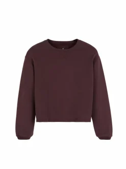 Sweatshirt aus Bio-Baumwolle, 03 merlot, 38, GOTS