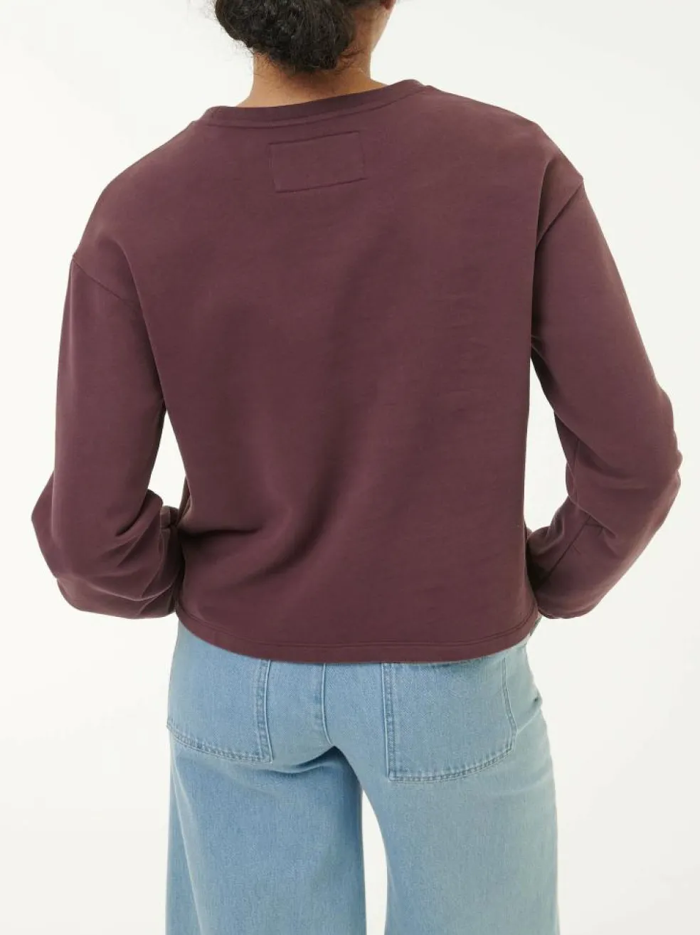 Sweatshirt aus Bio-Baumwolle, 03 merlot, 38, GOTS