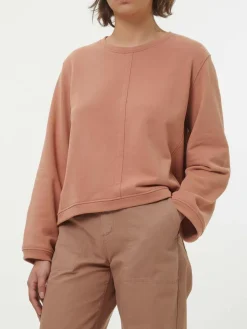 Sweatshirt aus Bio-Baumwolle, 61 sienna, 38, GOTS